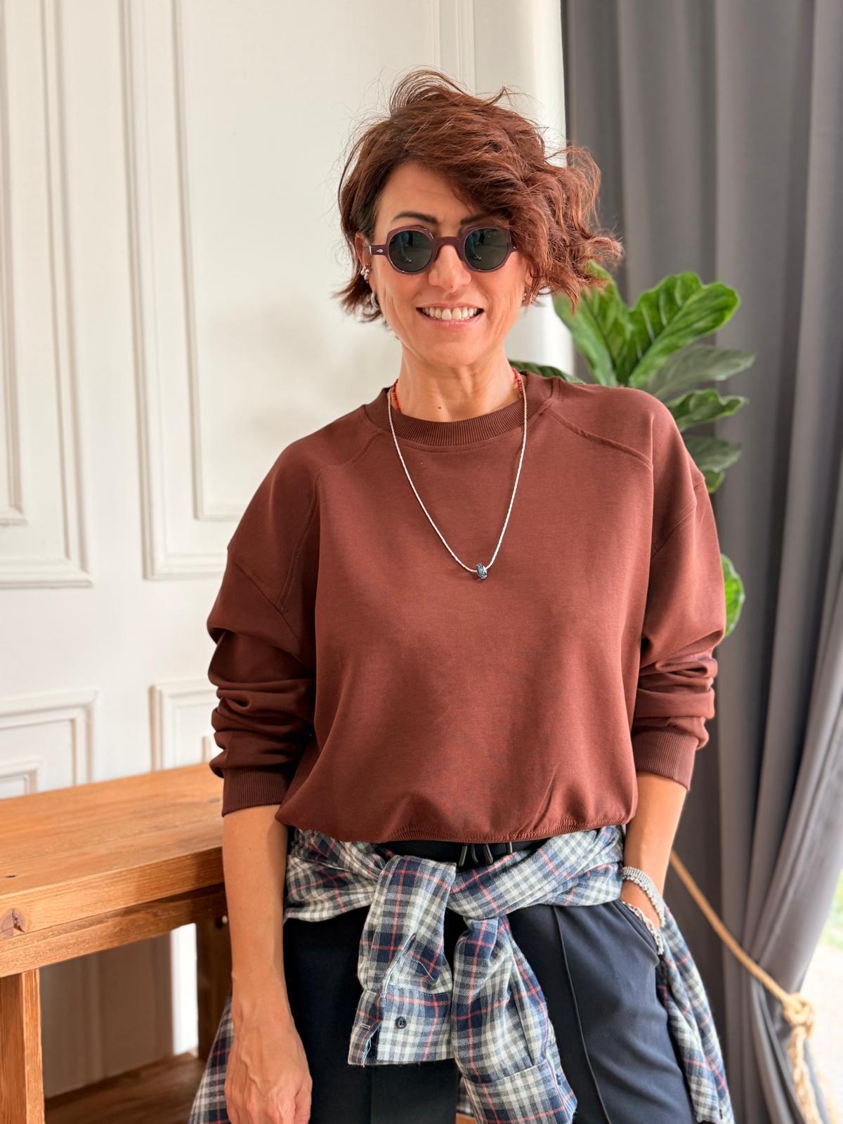 Sweatshirt Kahverengi