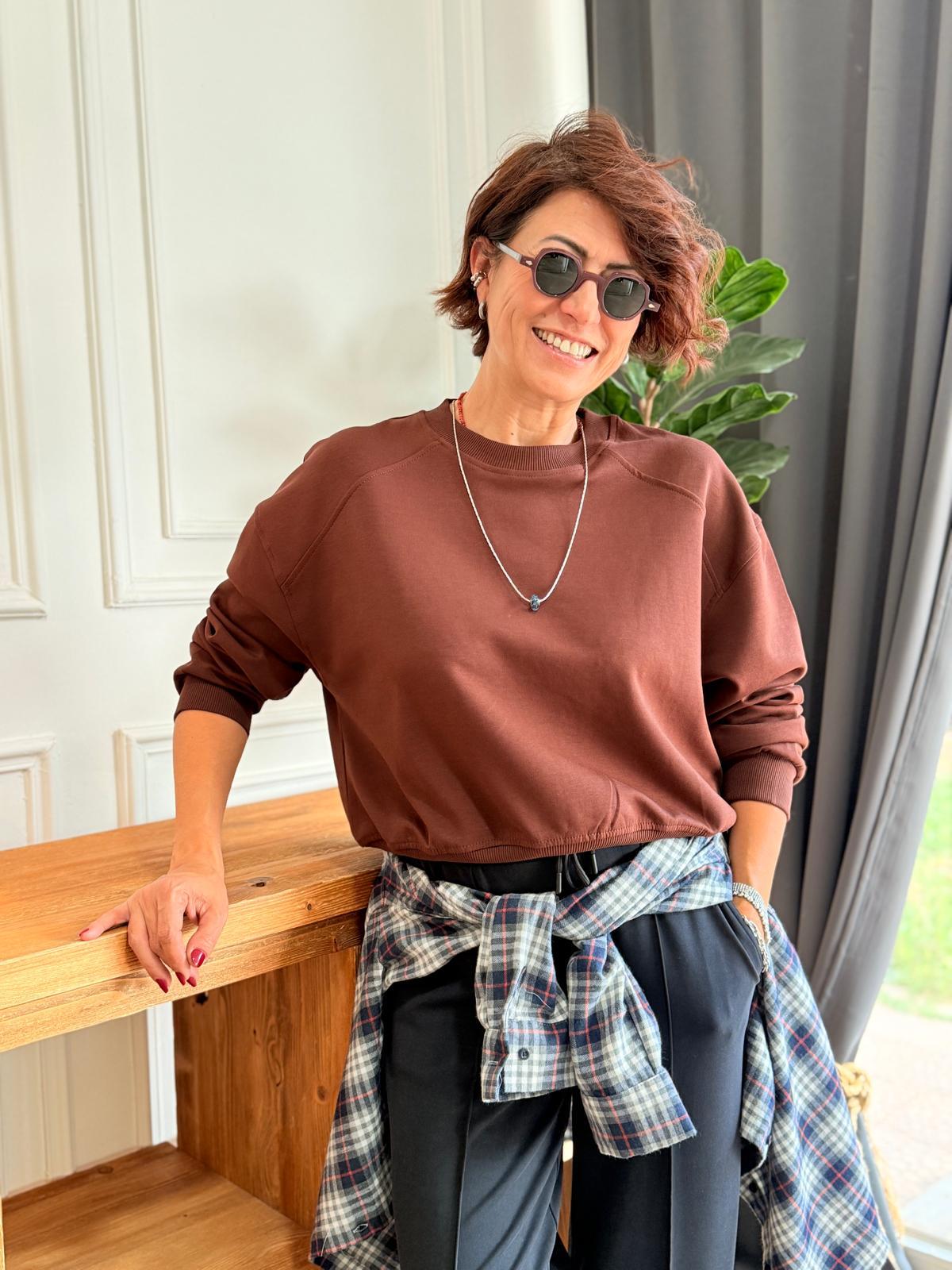 Sweatshirt Kahverengi