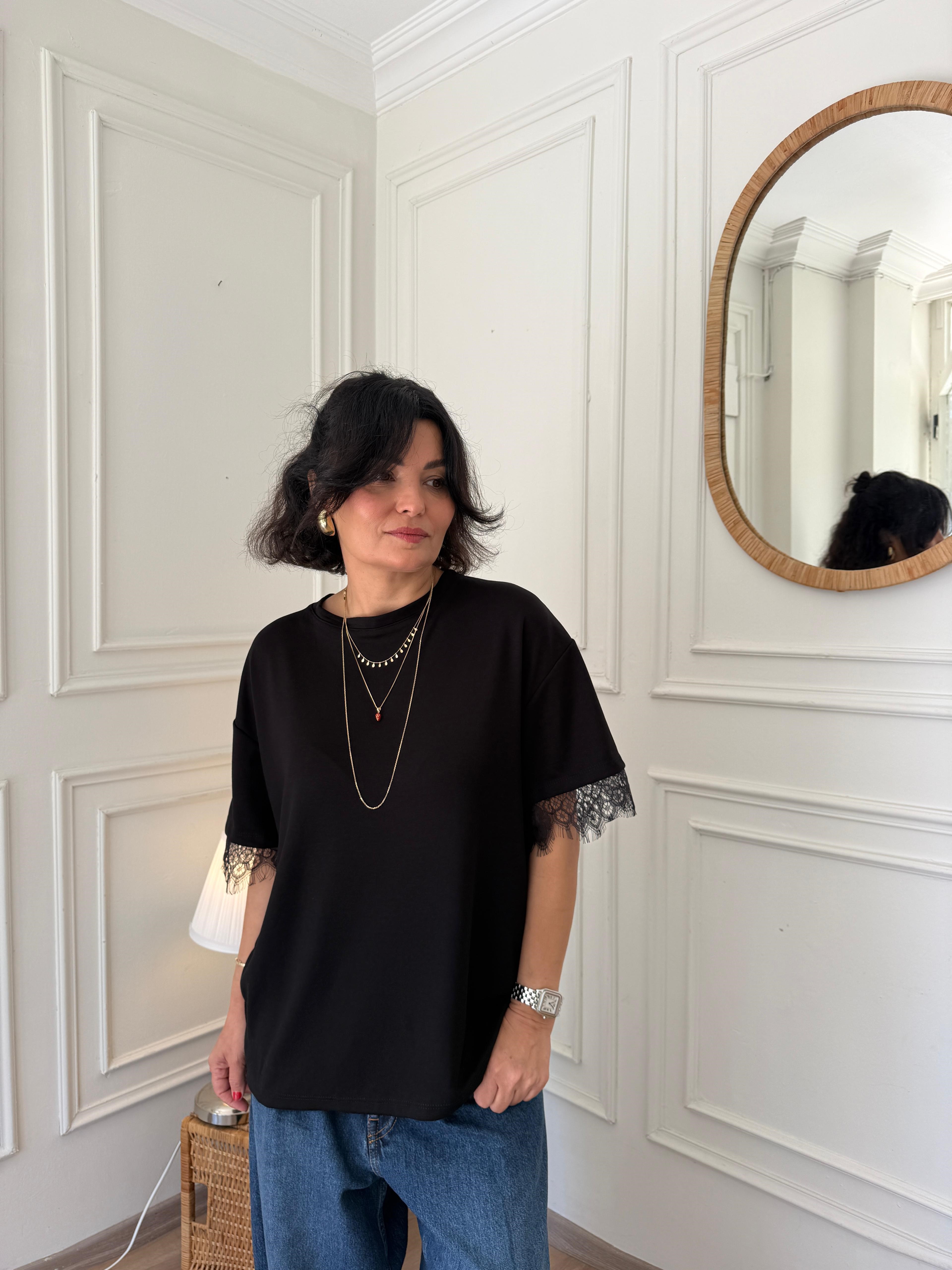 Taşlı Jean Pantolon Lacivert