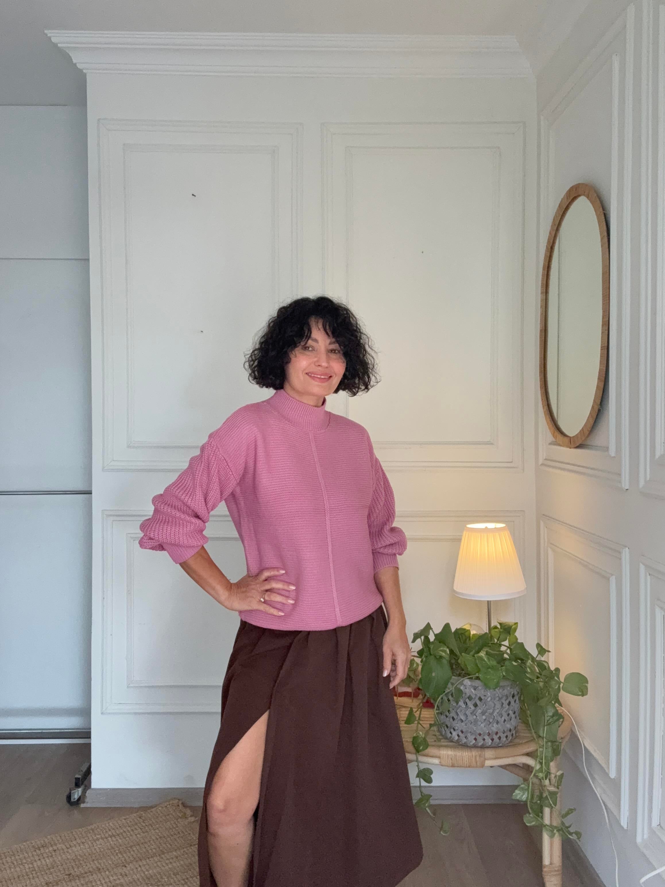 Yarım Balıkçı Pembe Kazak