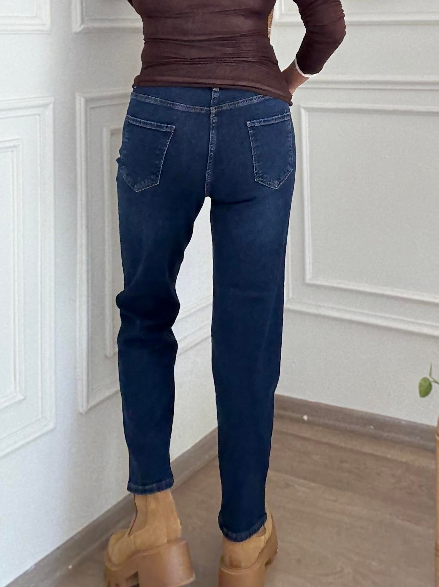 ZRA Yüksek Bel Relax Fit Jean Pantolon