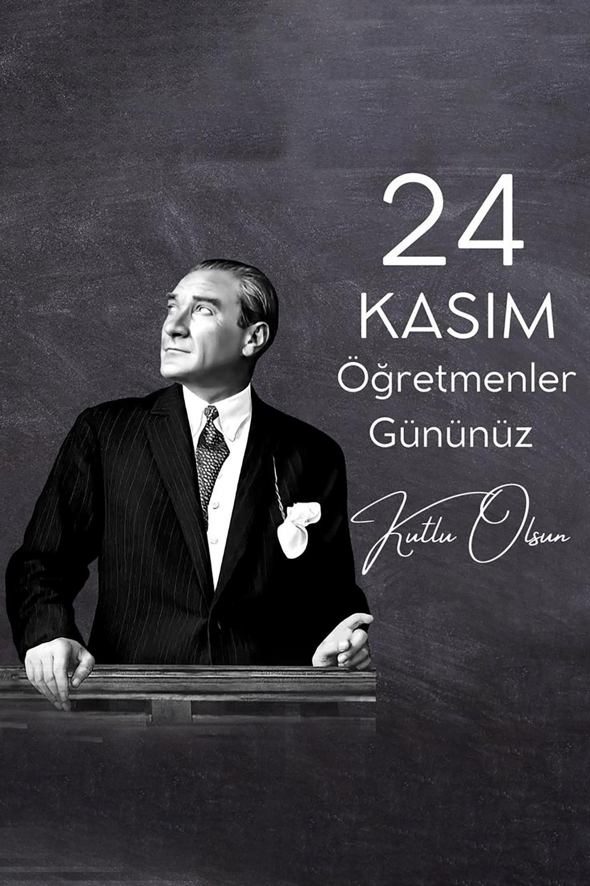 Öğretmenler Günü Özel Poster 1. Kalite Raşel Kumaş 400x600 cm- NO:23