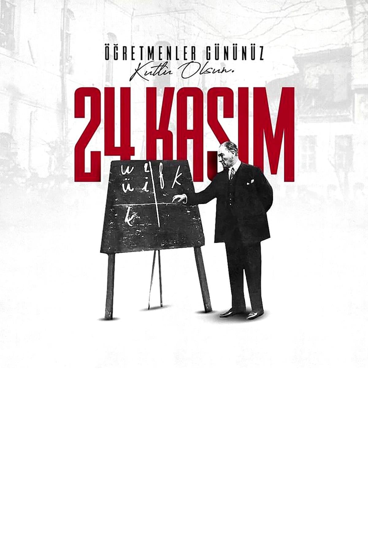 Öğretmenler Günü Özel Poster 1. Kalite Raşel Kumaş 300x450 cm- NO:21