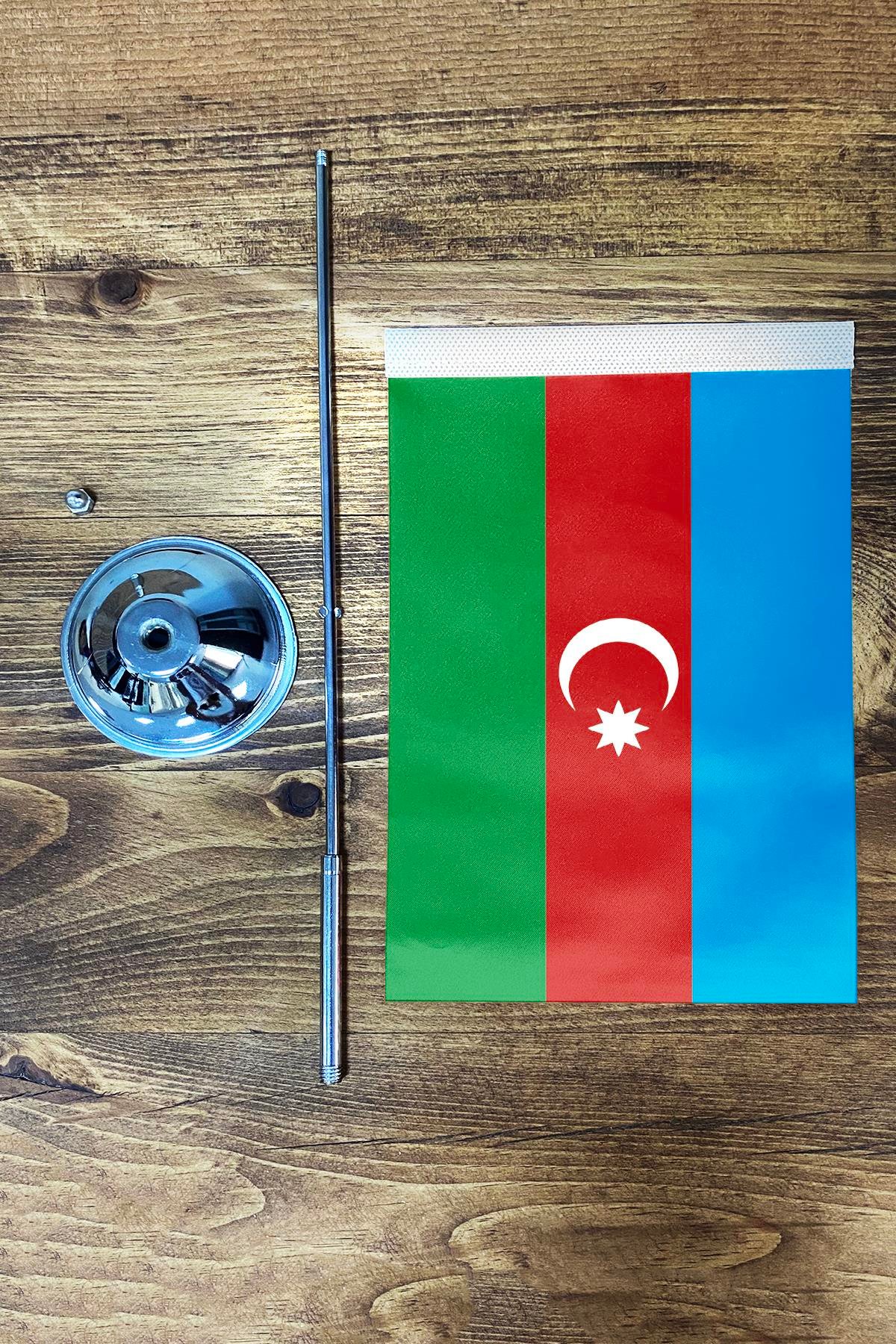 Tekli Masa Bayrağı Set - Azerbaycan