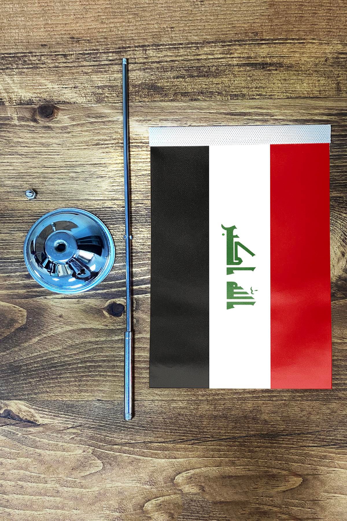 Tekli Masa Bayrağı Set - Irak