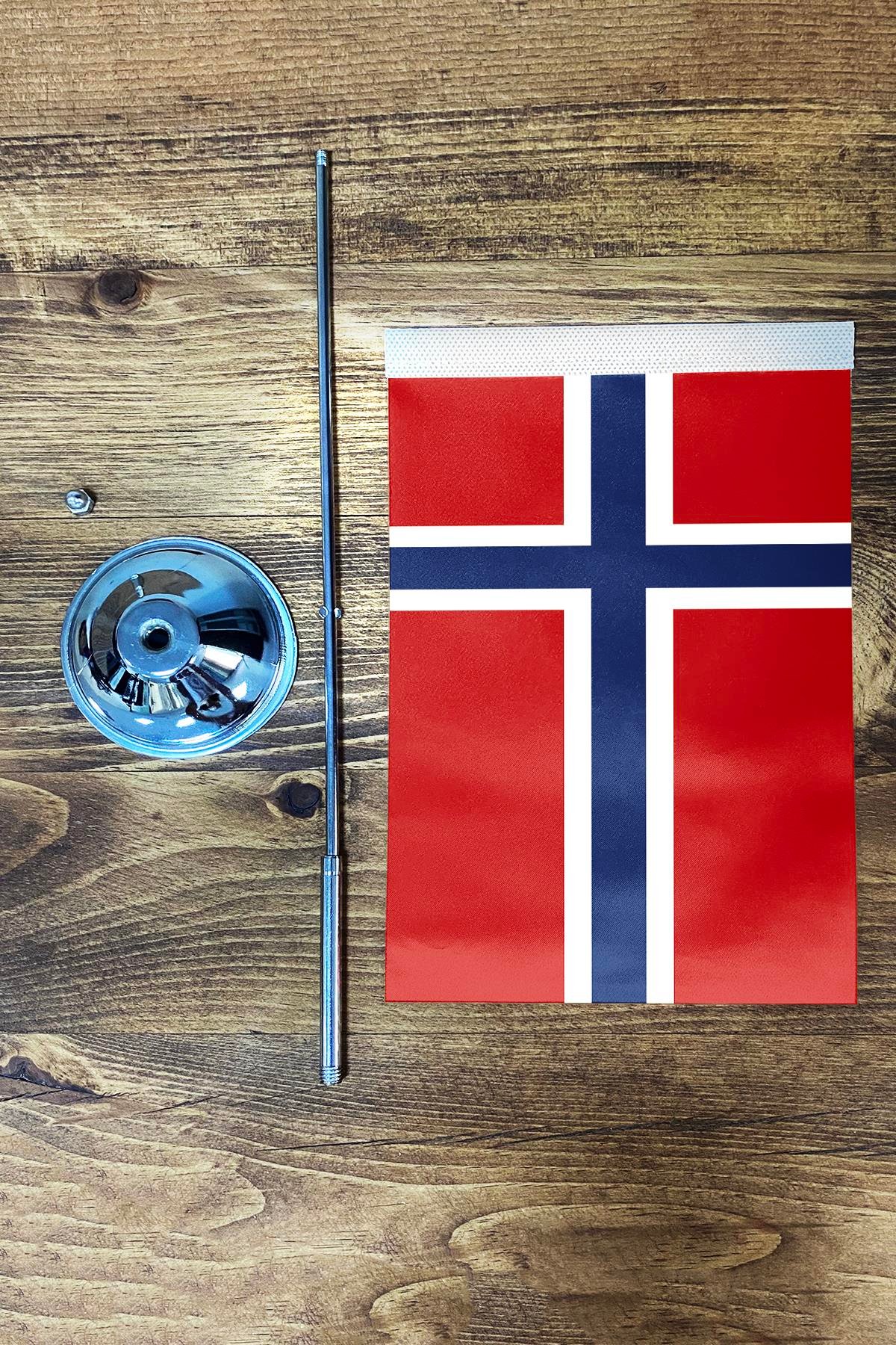 Tekli Masa Bayrağı Set - Norveç