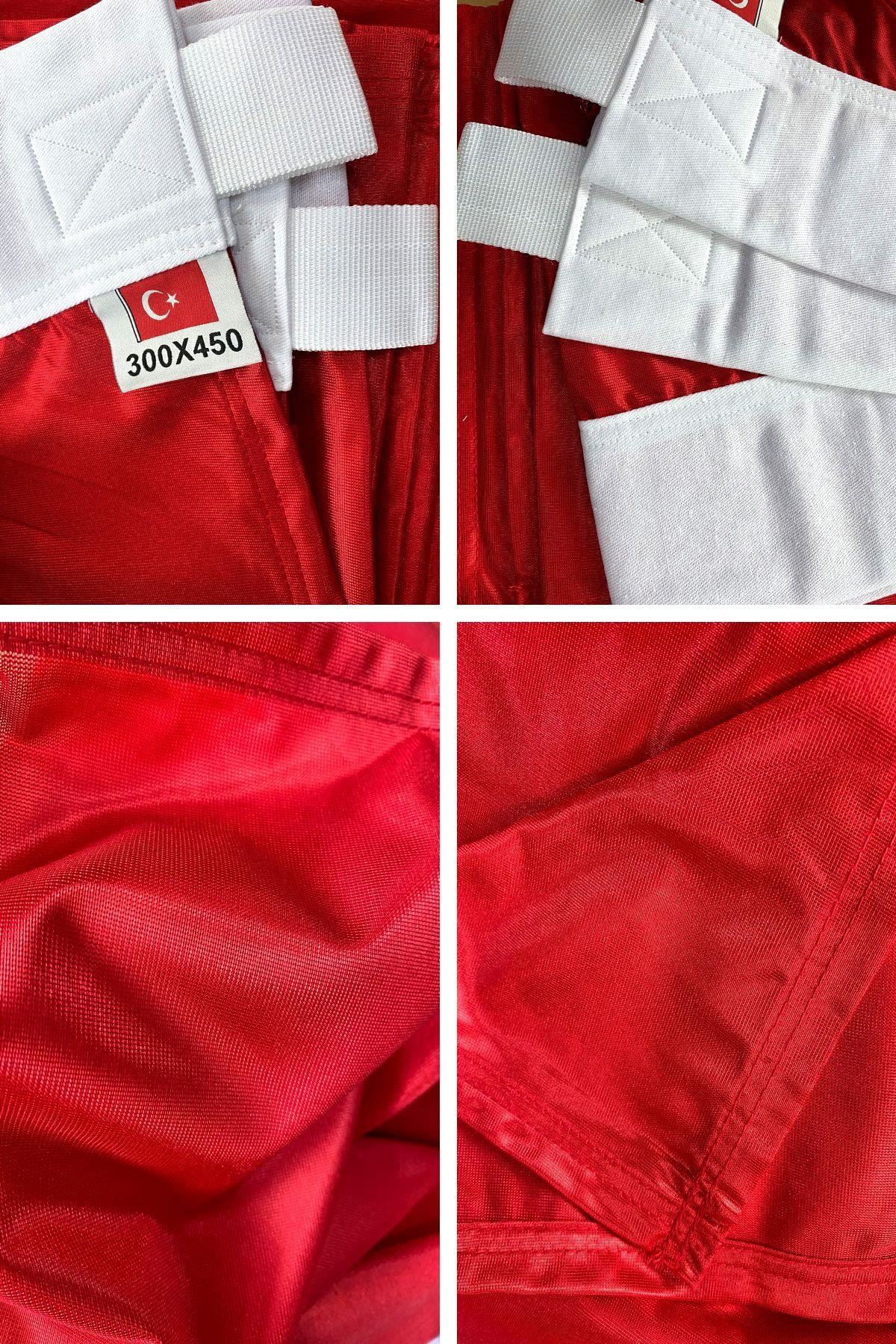 Türk Bayrağı 300x450 cm  1.Kalite Raşel Kumaş