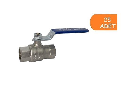 25 Adet ECA 1/2 İçme Suyu Küresel Valfi İç Vida x İç Vida PN10 602122168