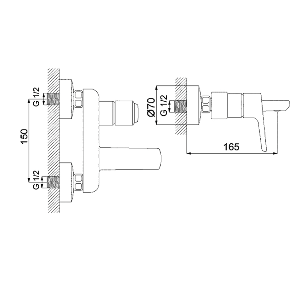 Aplike Lavabo Bataryası 150551