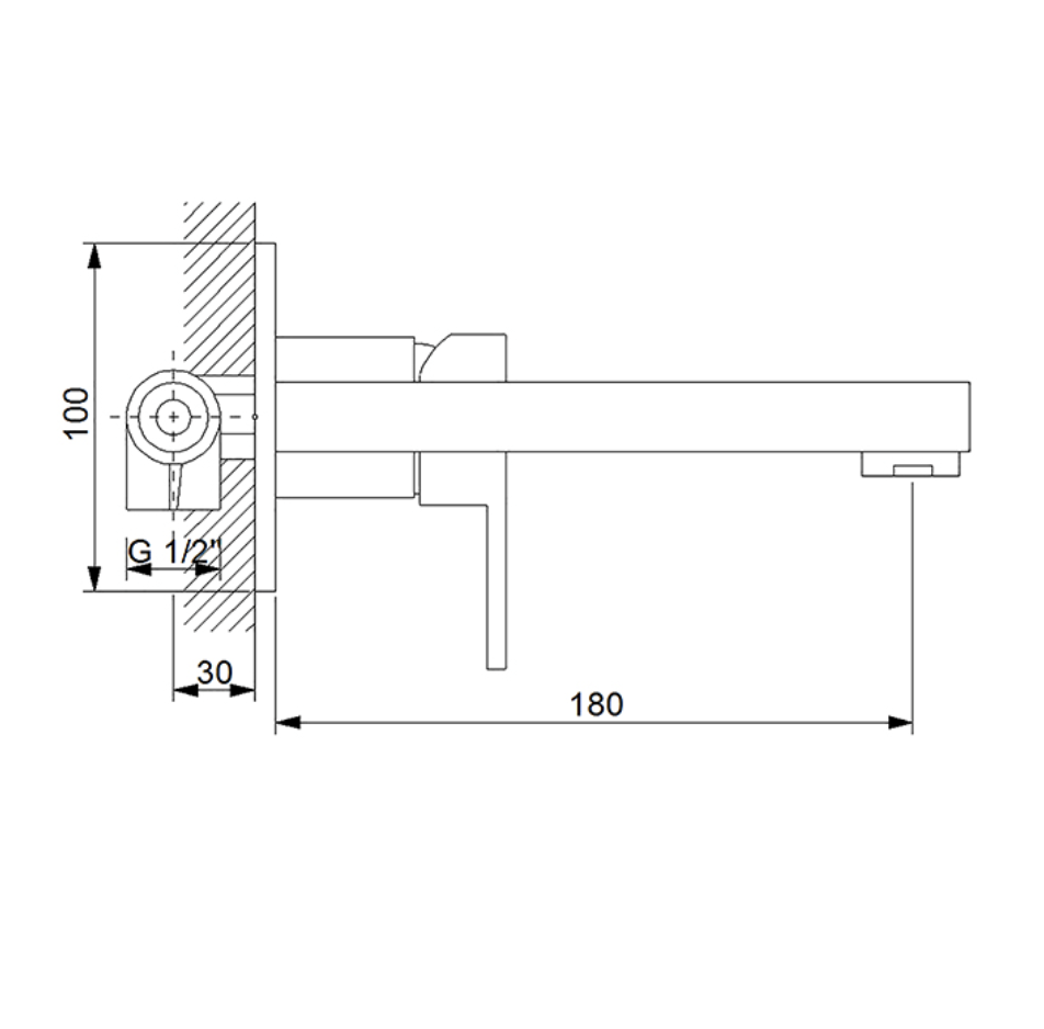 Aqua Ankastre Lavabo Bataryası Altın 941578