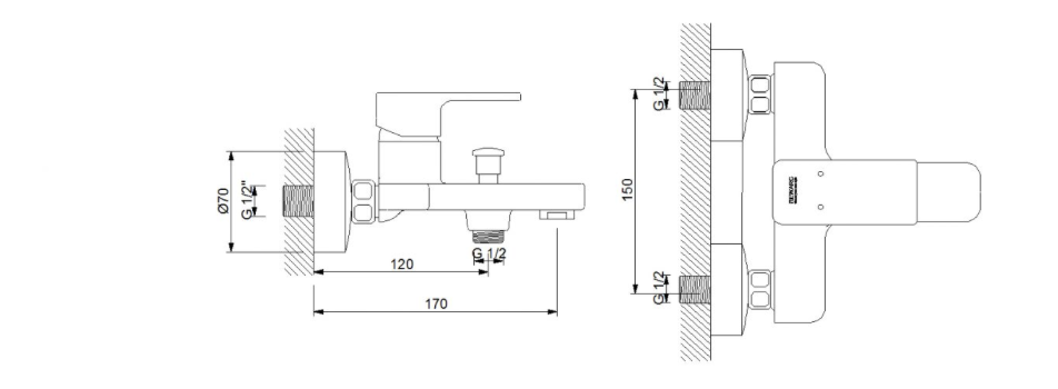 Drop Banyo Bataryası Krom 241511