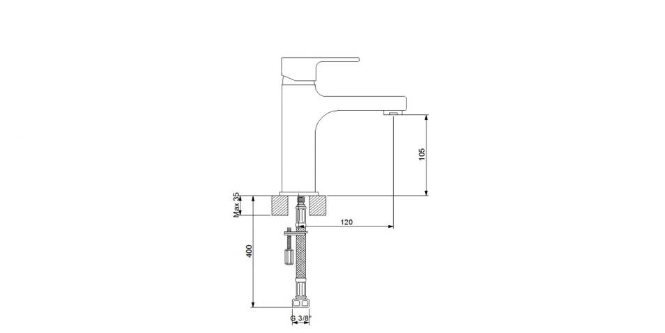 Drop Lavabo Bataryası Krom 241521