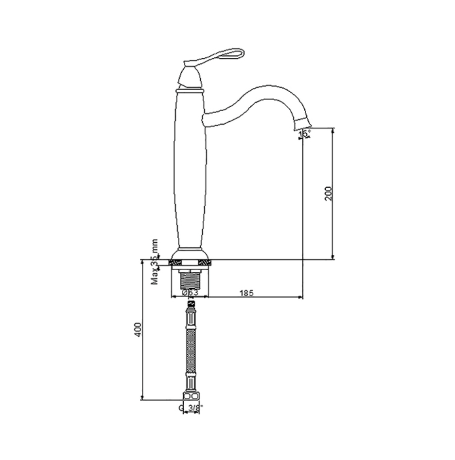 Golden Çanak Tipi Lavabo Bataryası 951002