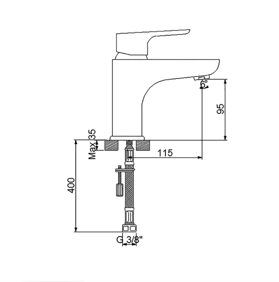 Loft Lavabo Bataryası Siyah 921521B