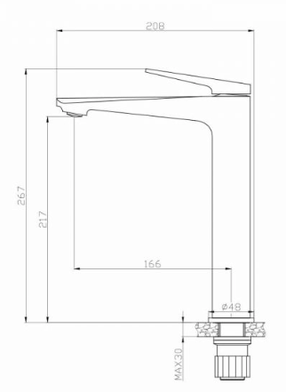 Next Çanak Tipi Lavabo Bataryası Siyah 984001B