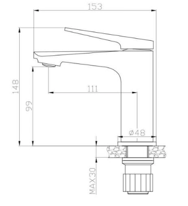 Next Lavabo Bataryası Siyah 984521B 