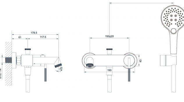 Opera Banyo Bataryası Mat Bakır 985511S
