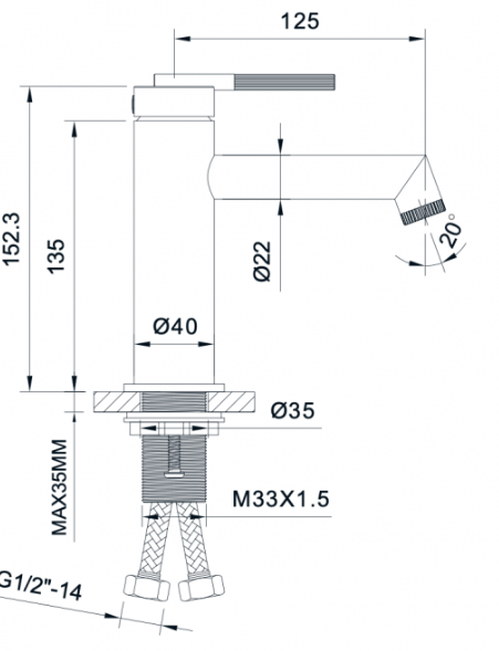 Opera Lavabo Bataryası Krom 985521