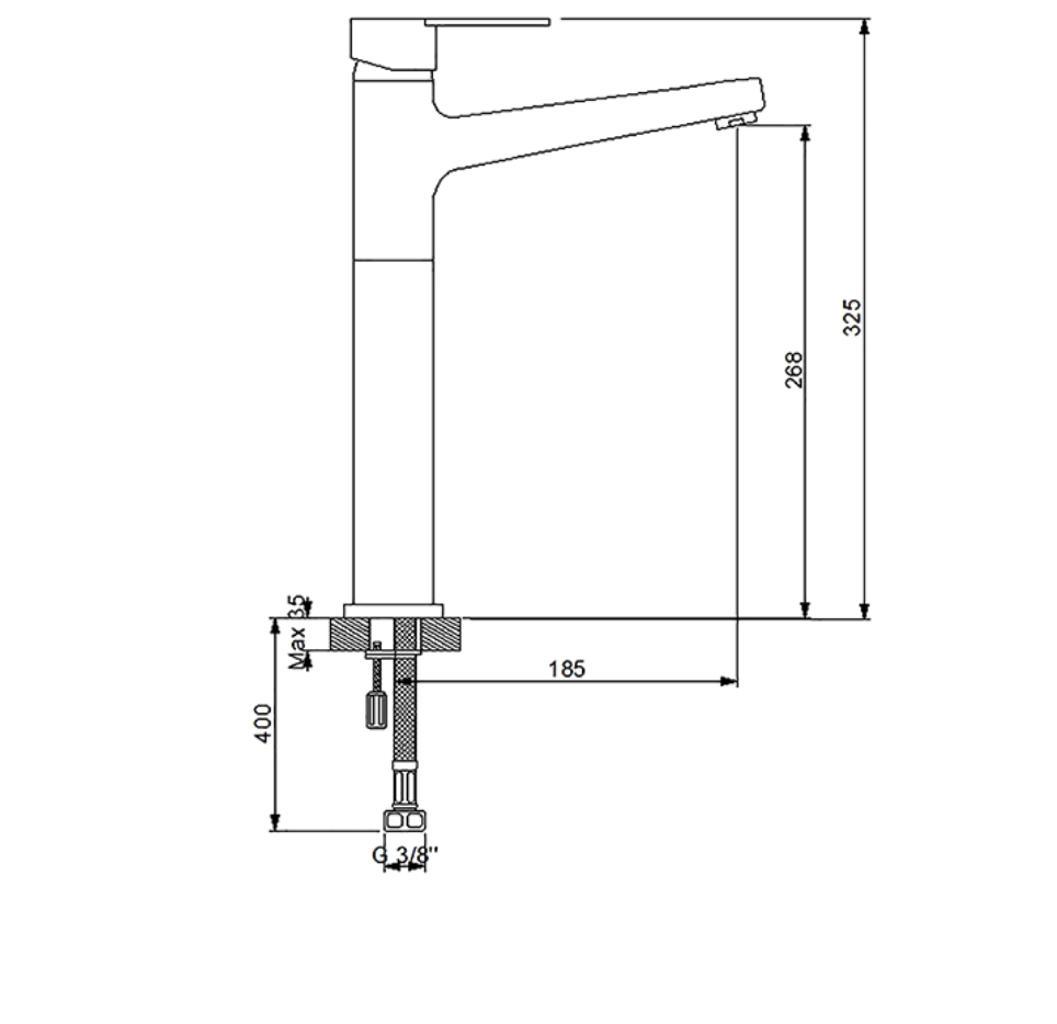 Premium Çanak Tipi Lavabo Bataryası 832001