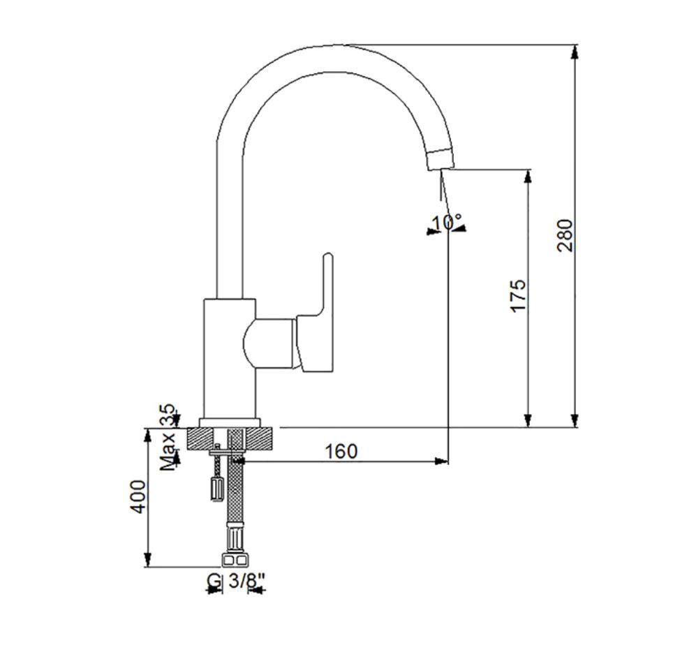 Premium Dönerli Lavabo Bataryası 832581