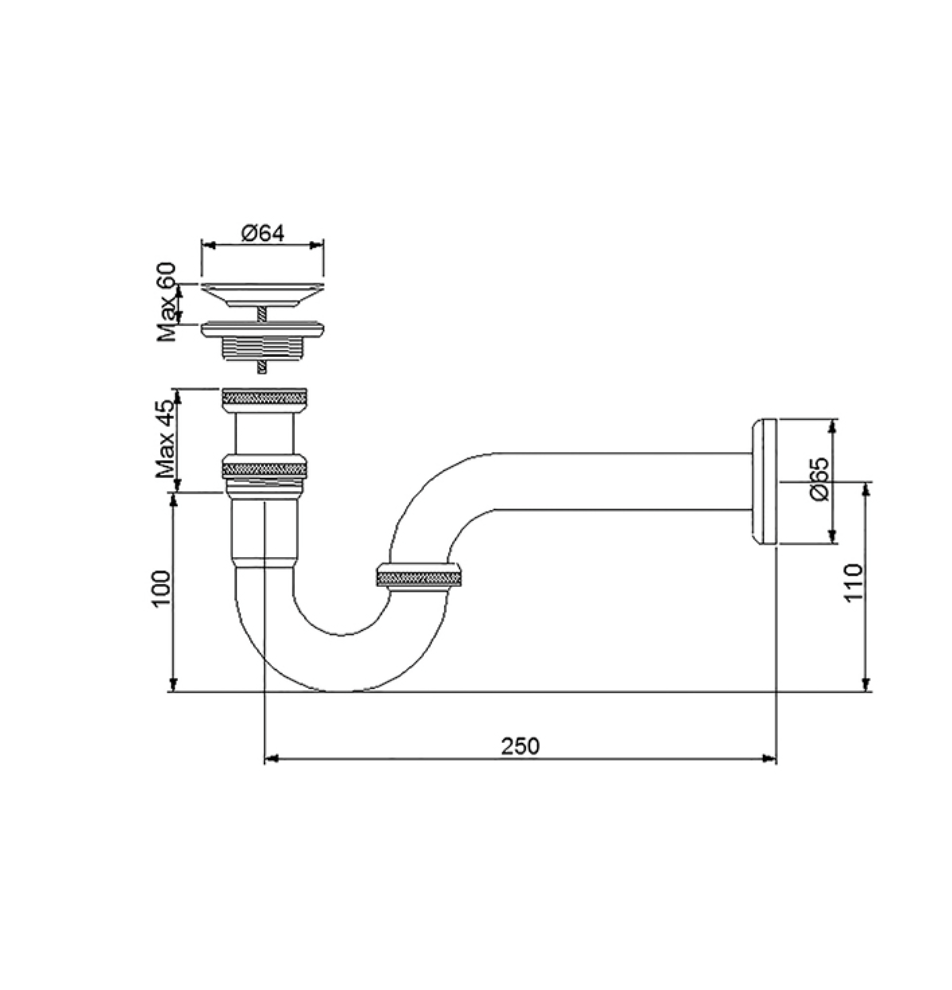 Sifon Takımları Smart Lavabo Sifonu 740521