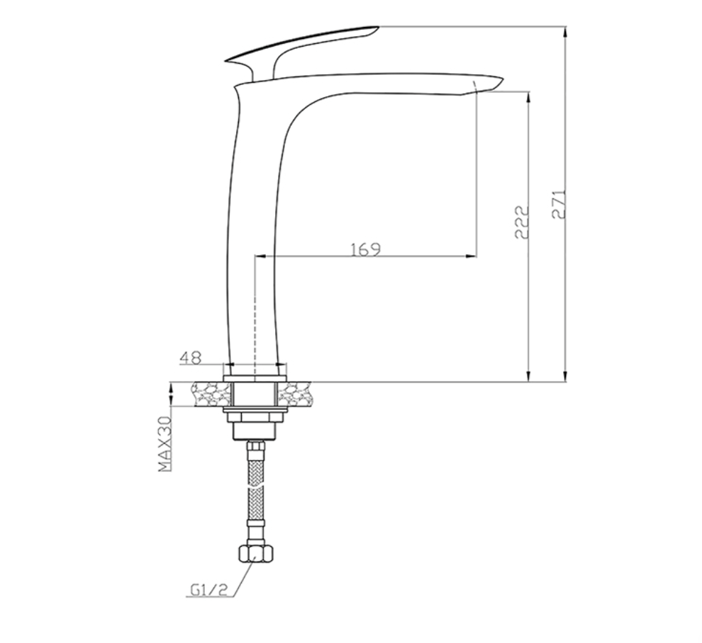 Slim Çanak Tipi Lavabo Bataryası 121001