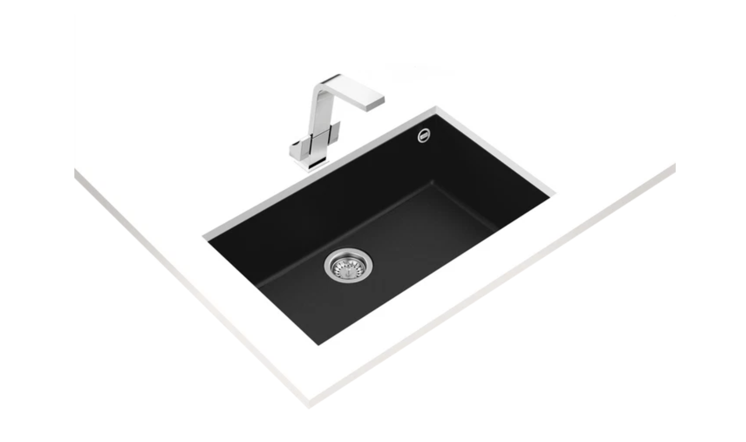 Square 72.40 TG Tek Hazneli Tezgahaltı Tegranite Eviye 115230015