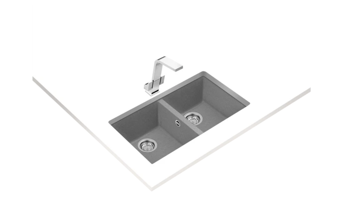 Square 760 TG Çift Hazneli Tezgahaltı Tegranite Eviye 115260025