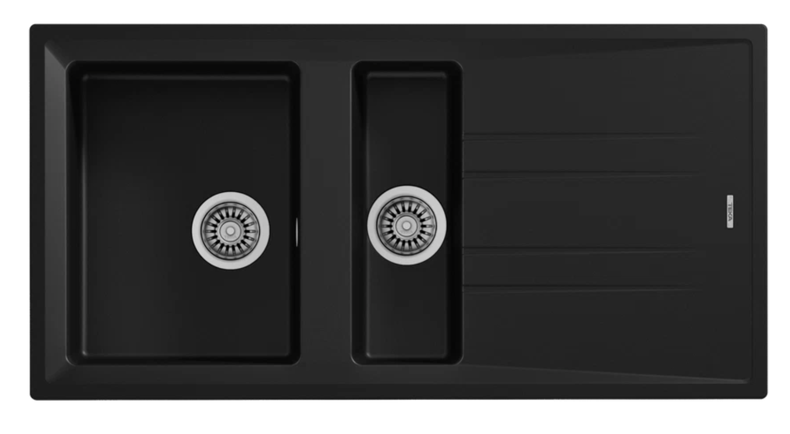 Stone 60 B-TG 1½B 1D Bir Büyük Hazne Bir Küçük Hazne ve Damlalıklı Tegranite+ Eviye 115360001