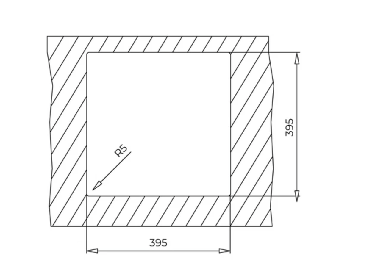 Teka Square 40.40 TG Tek Hazneli Tegranite+ Eviye 115230026