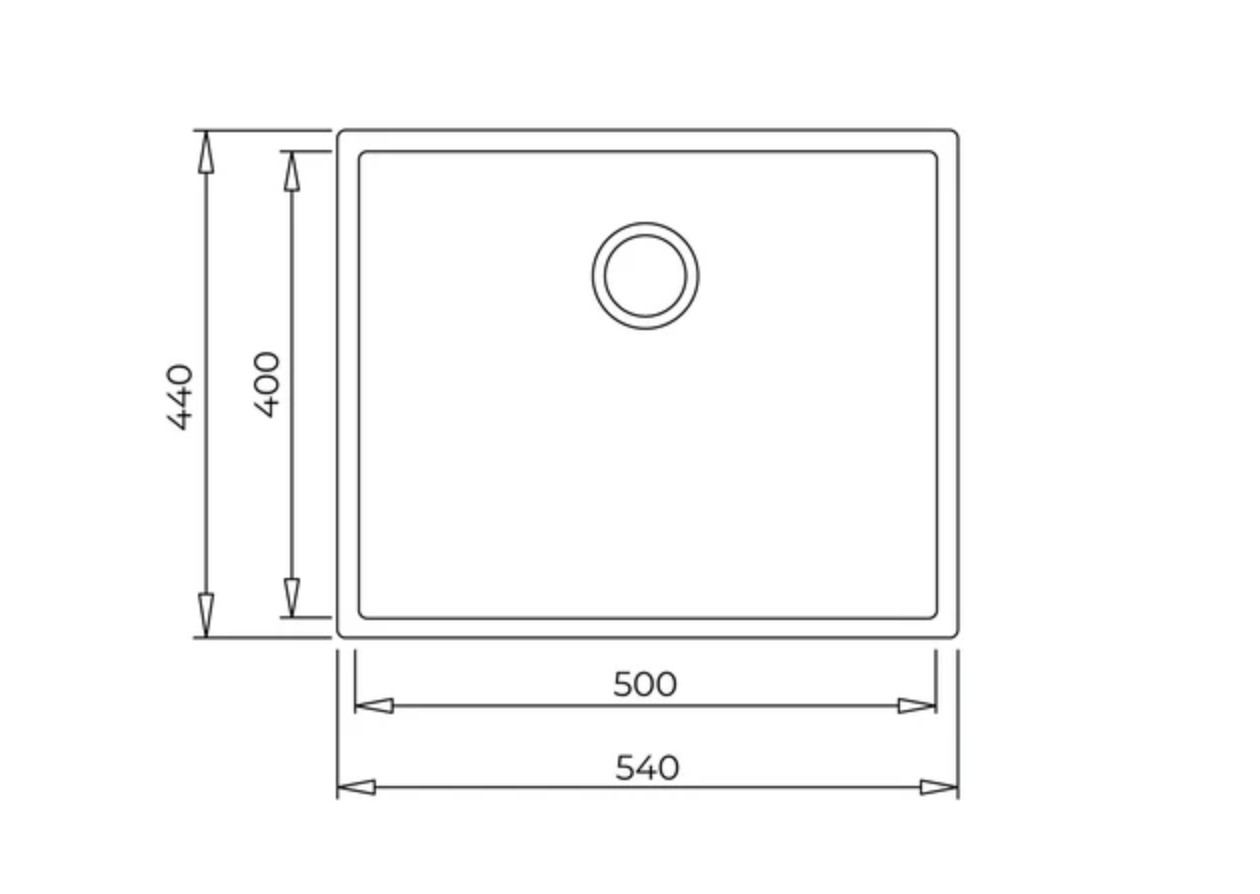 Teka Square 50.40 Tek Hazneli Tegranite+ Eviye 115230021