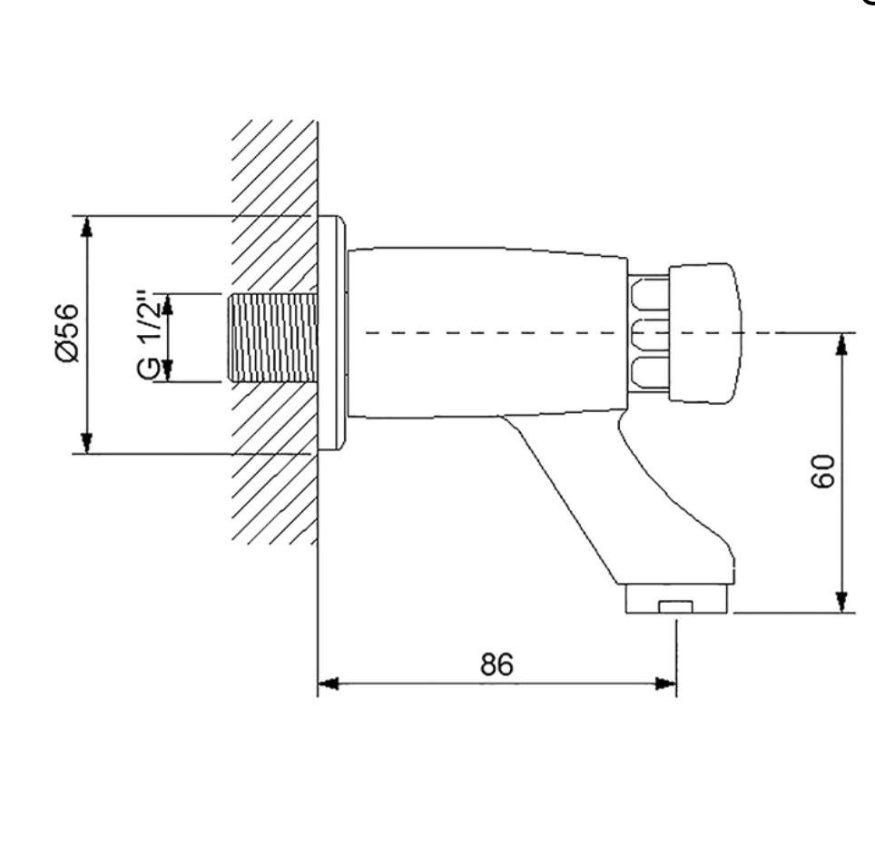 Tekno Zaman Ayarlı Ankastre Lavabo Bataryası 516005