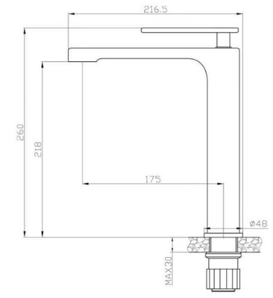 Zeta Çanak Tipi Lavabo Bataryası Krom/Bakır 671001