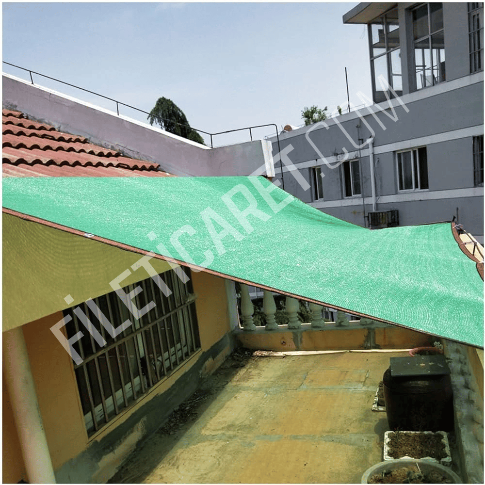 %40- Balkon - Teras Gölgelik Filesi - Yeşil
