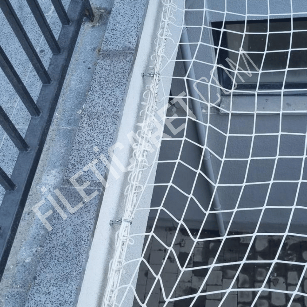 Asansör Boşluğu Güvenlik Filesi (Kare) - Overloklu - 10x10 gözenek - 6mm kalınlık