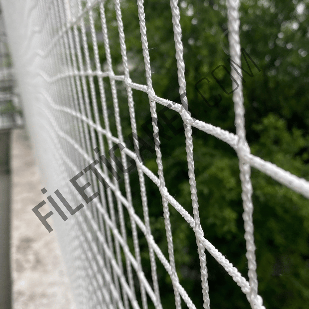 Balkon Çocuk Filesi (Kare) - Overloklu - 4x4 gözenek - 2.5mm kalınlık