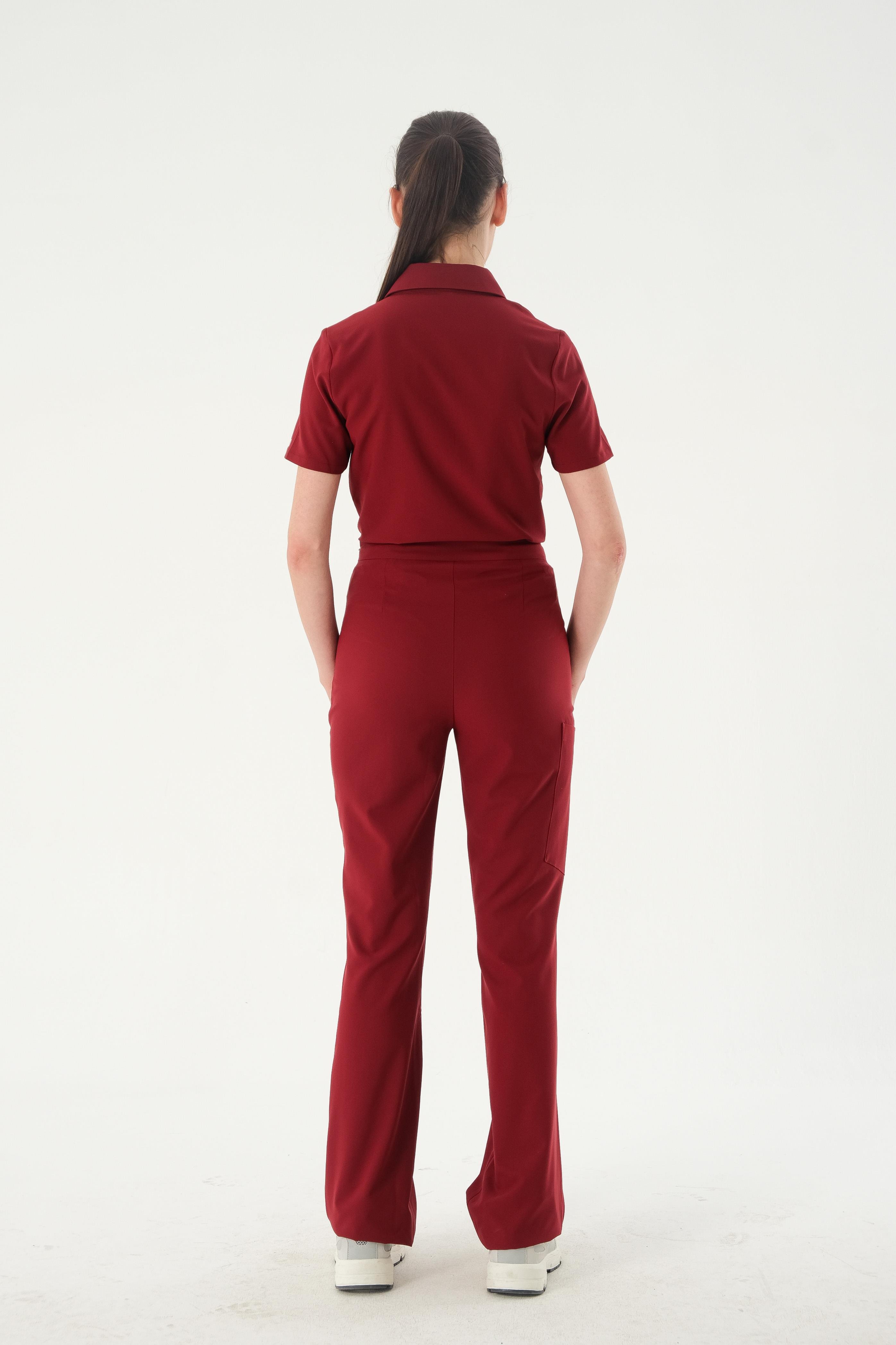 AGNES Cerrahi Pantolon - Bordo