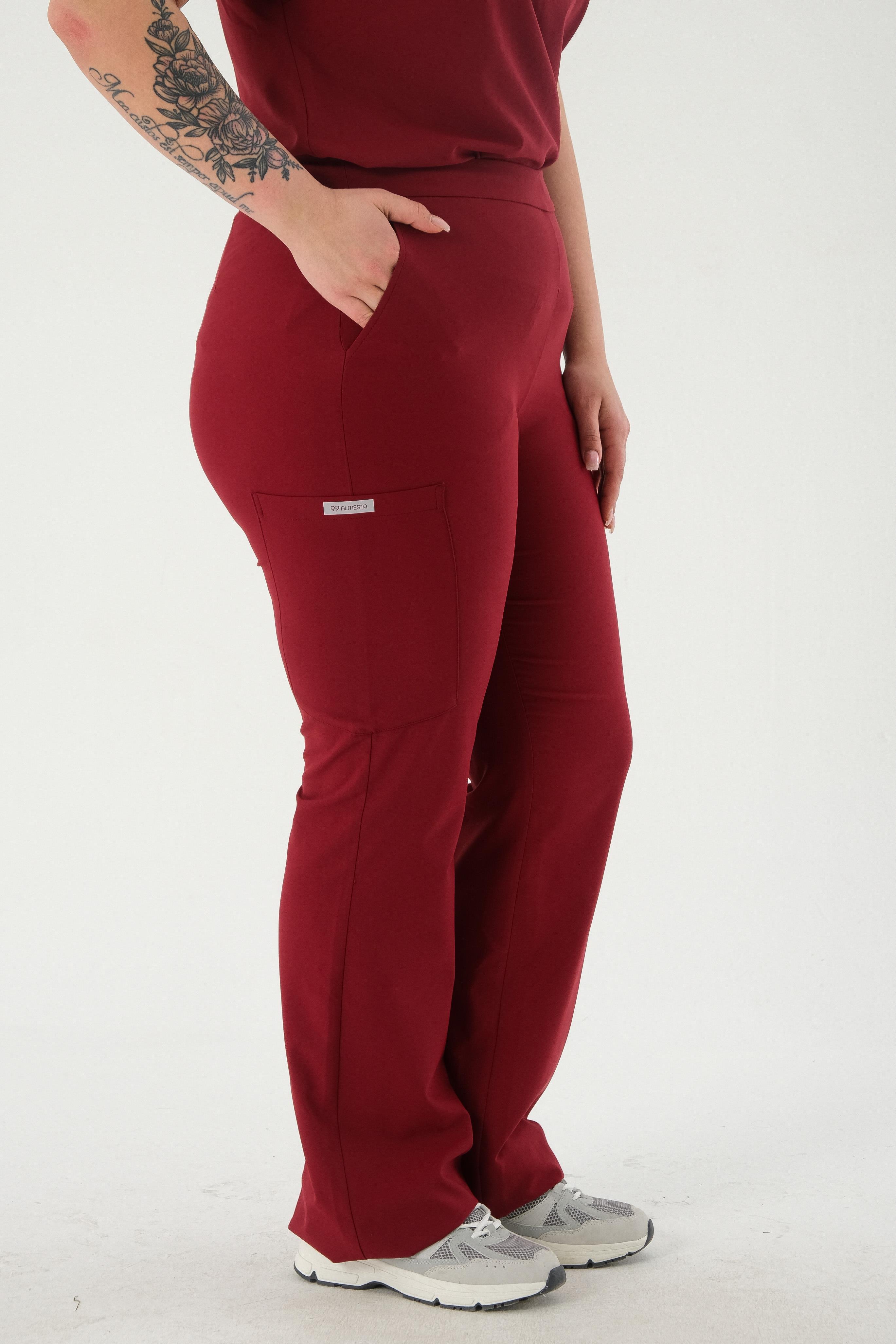 AGNES Cerrahi Pantolon - Bordo
