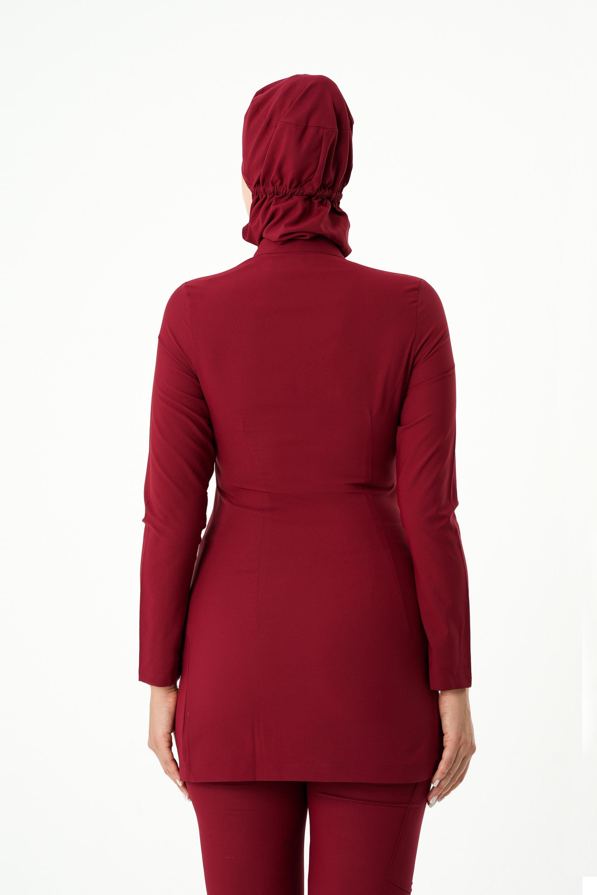 ALLEGRA Cerrahi Tesettür Üst - Bordo