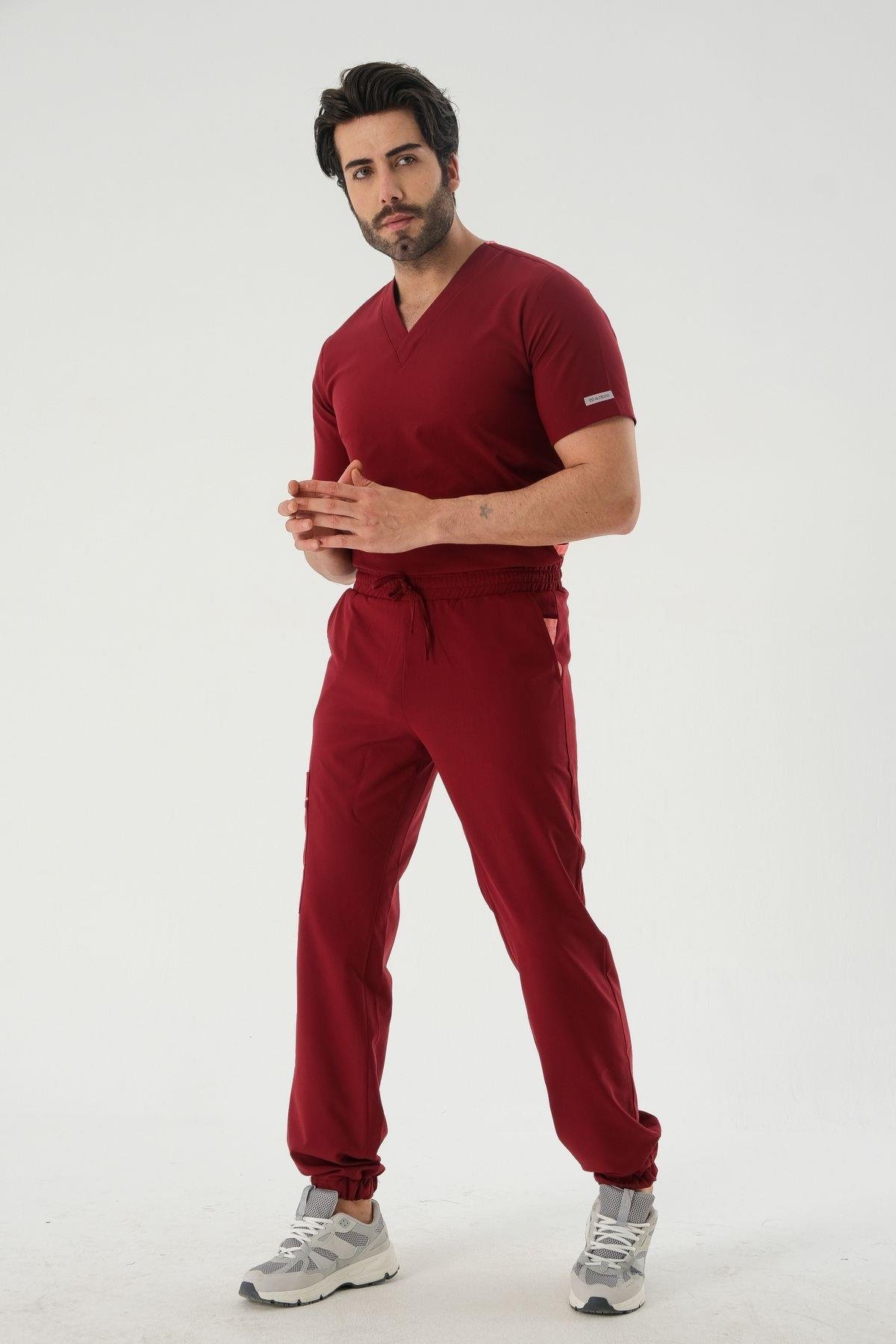AZE 967 Cerrahi Pantolon - Bordo
