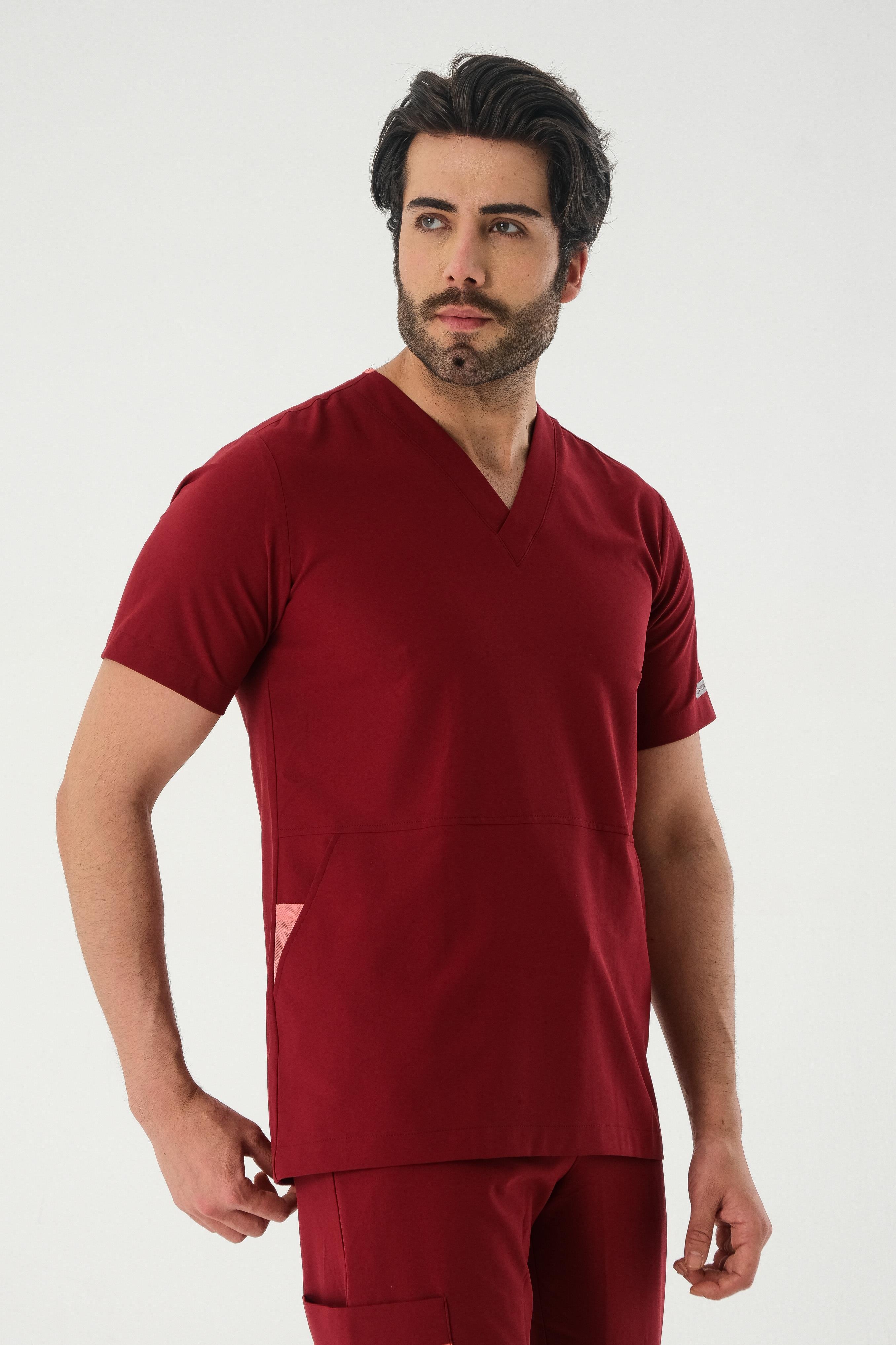 AZE951 Cerrahi Üst - Bordo