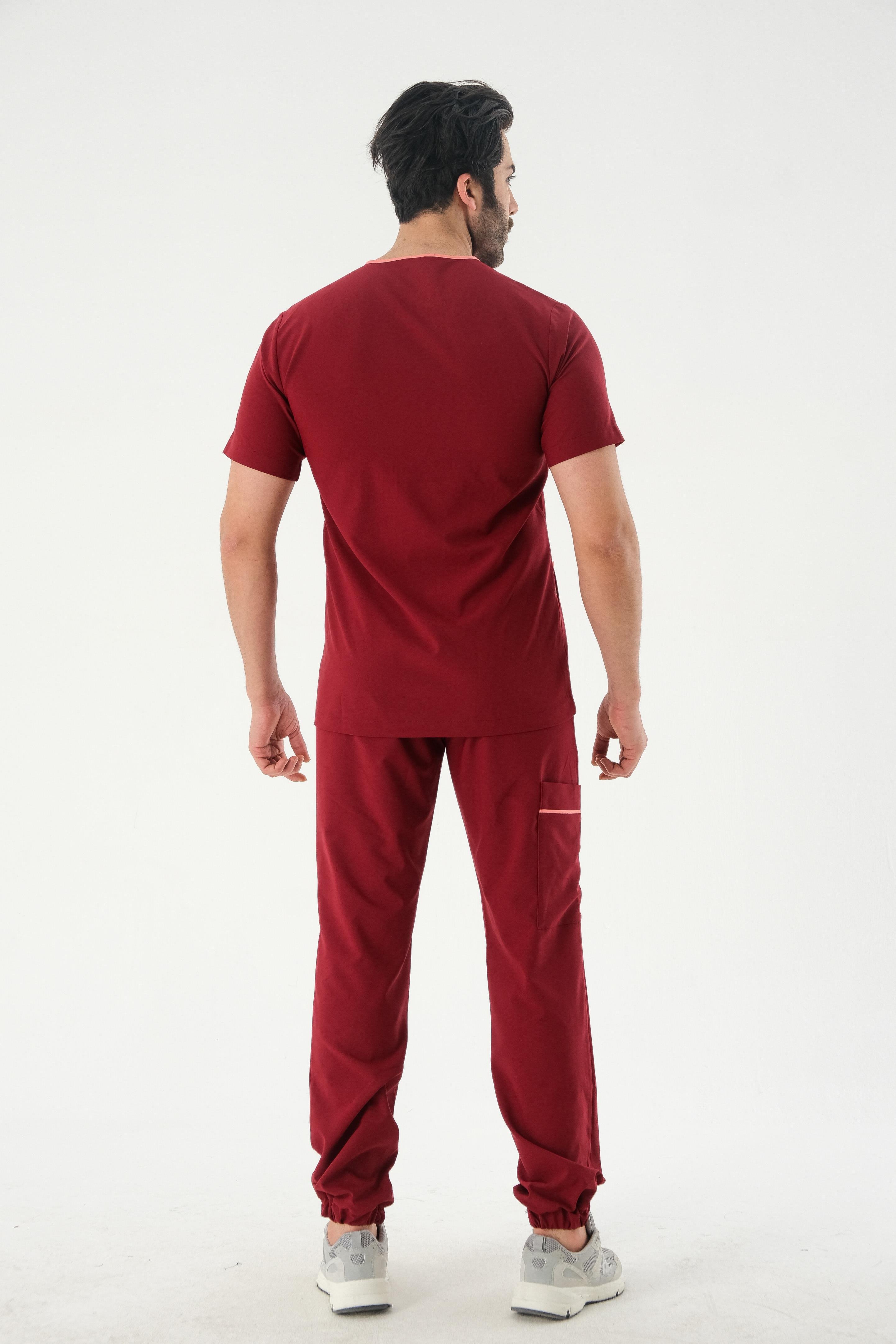 AZE951 Cerrahi Üst - Bordo