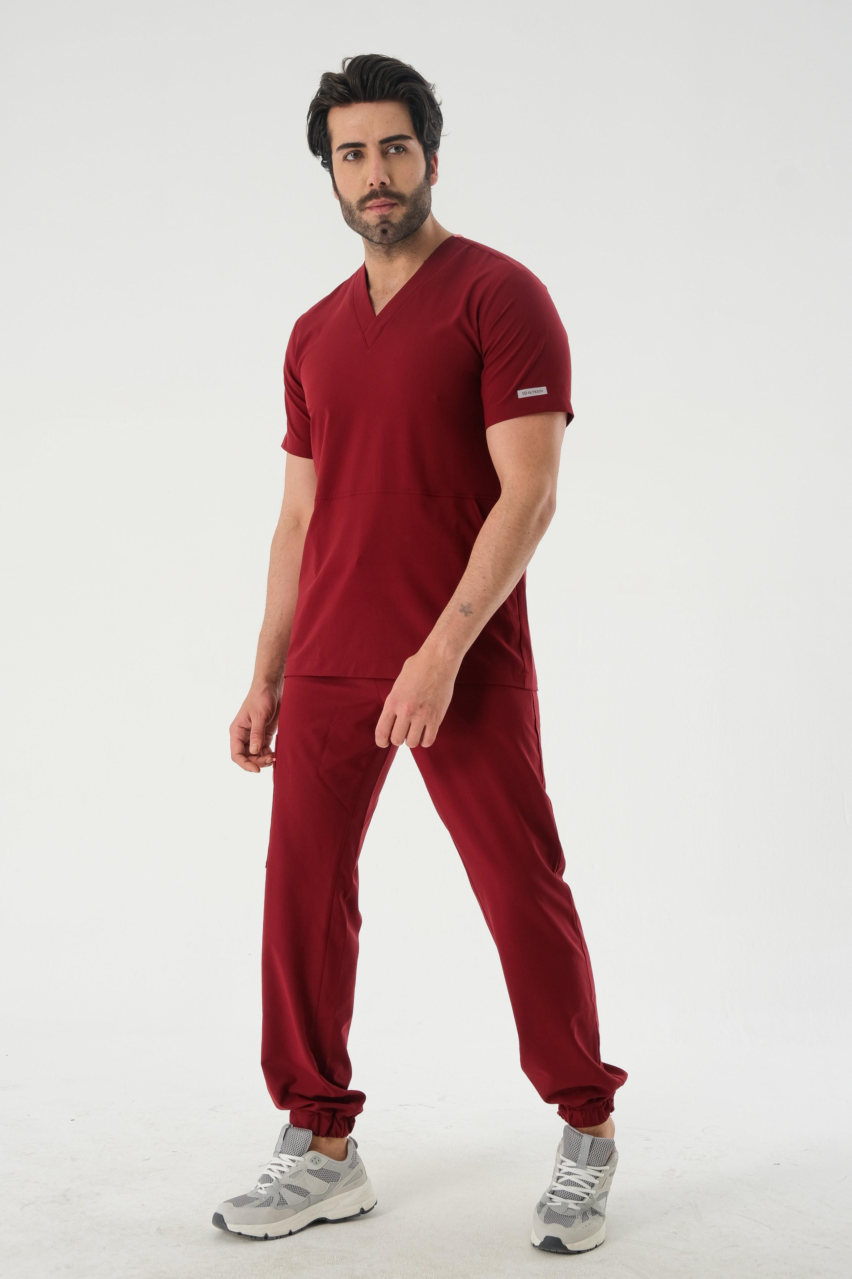 AZE951 Cerrahi Üst - Bordo