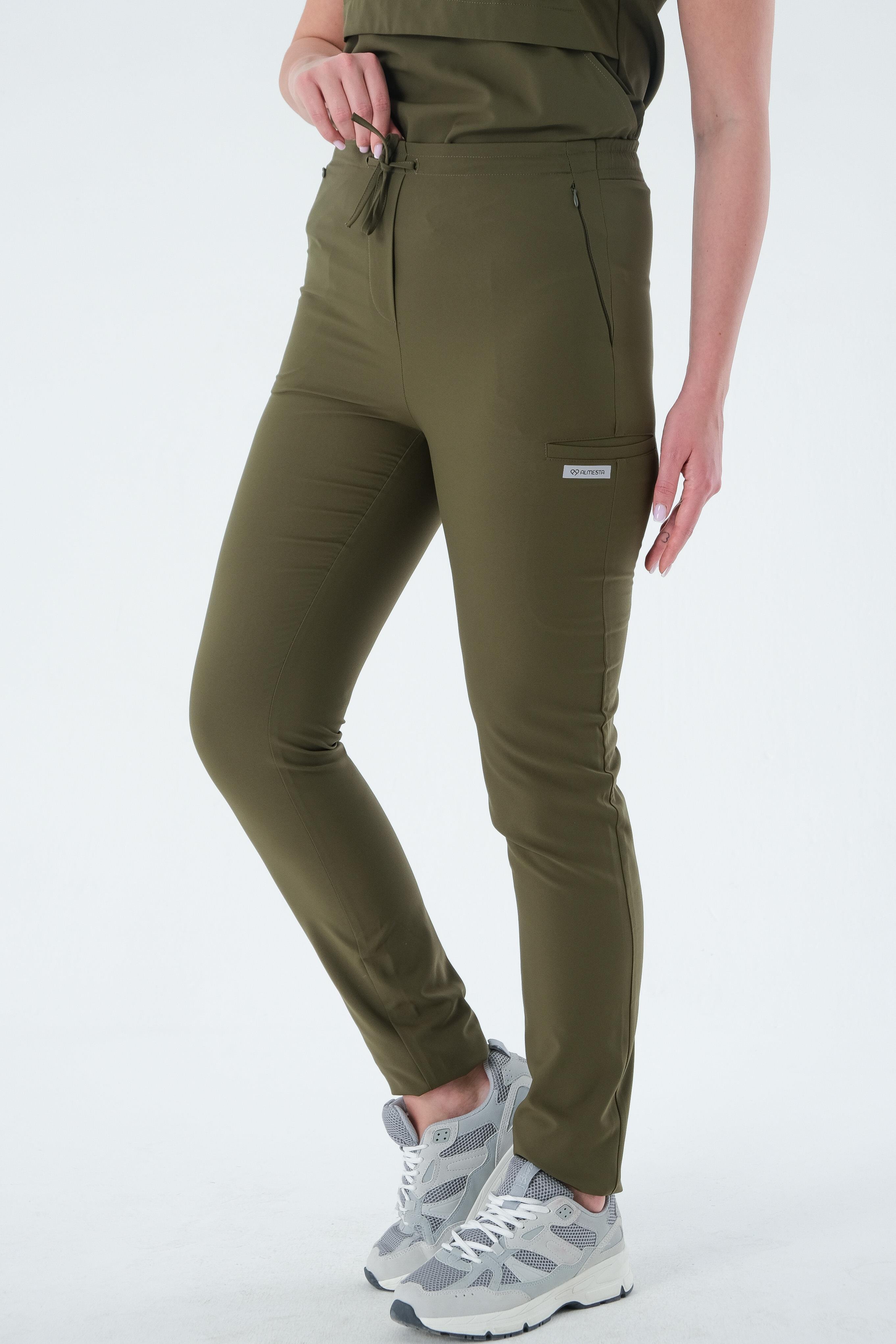 DOLLY ONE Cerrahi Pantolon - Haki Yeşil