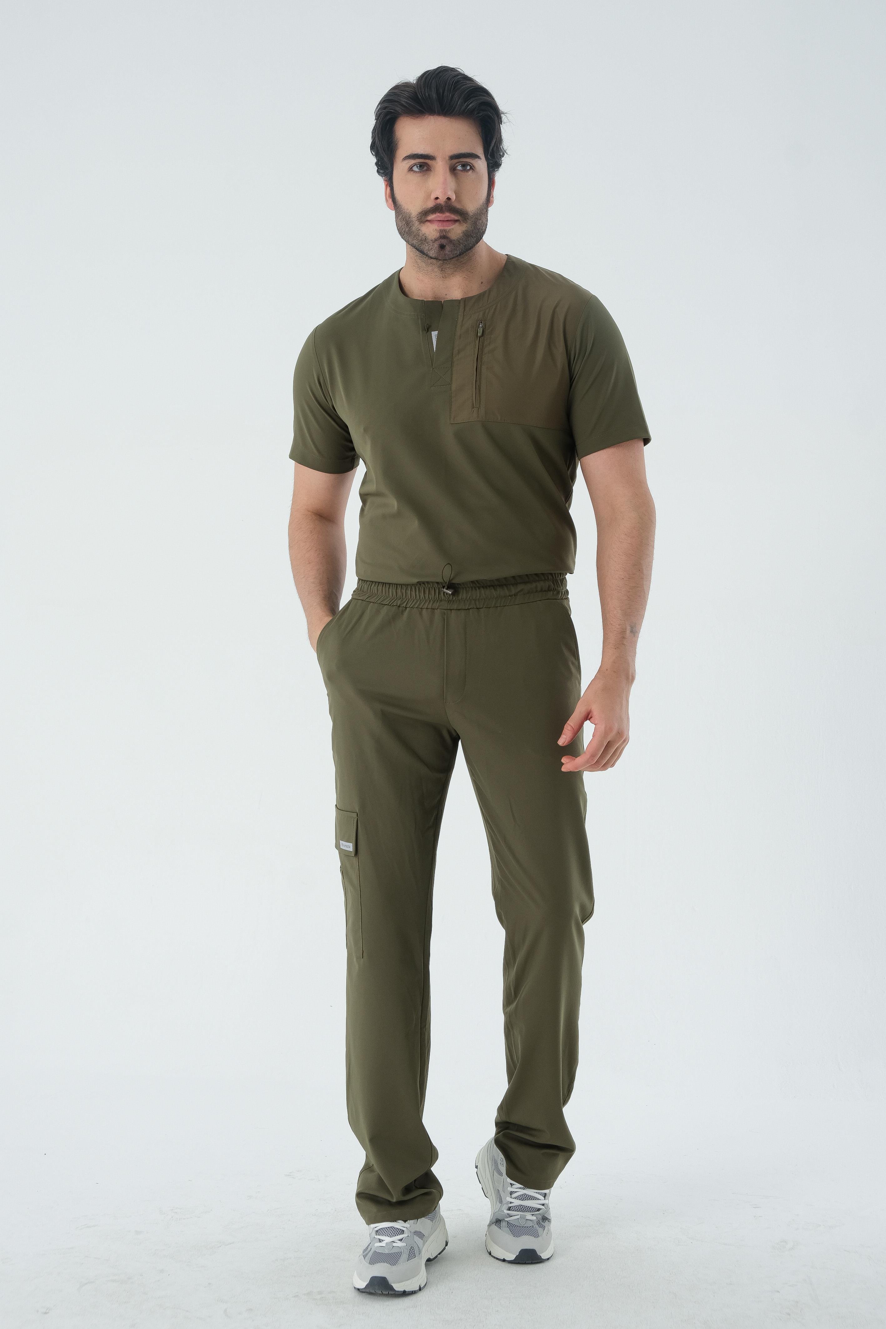 LUCAS TWO Cerrahi Pantolon - Haki Yeşil