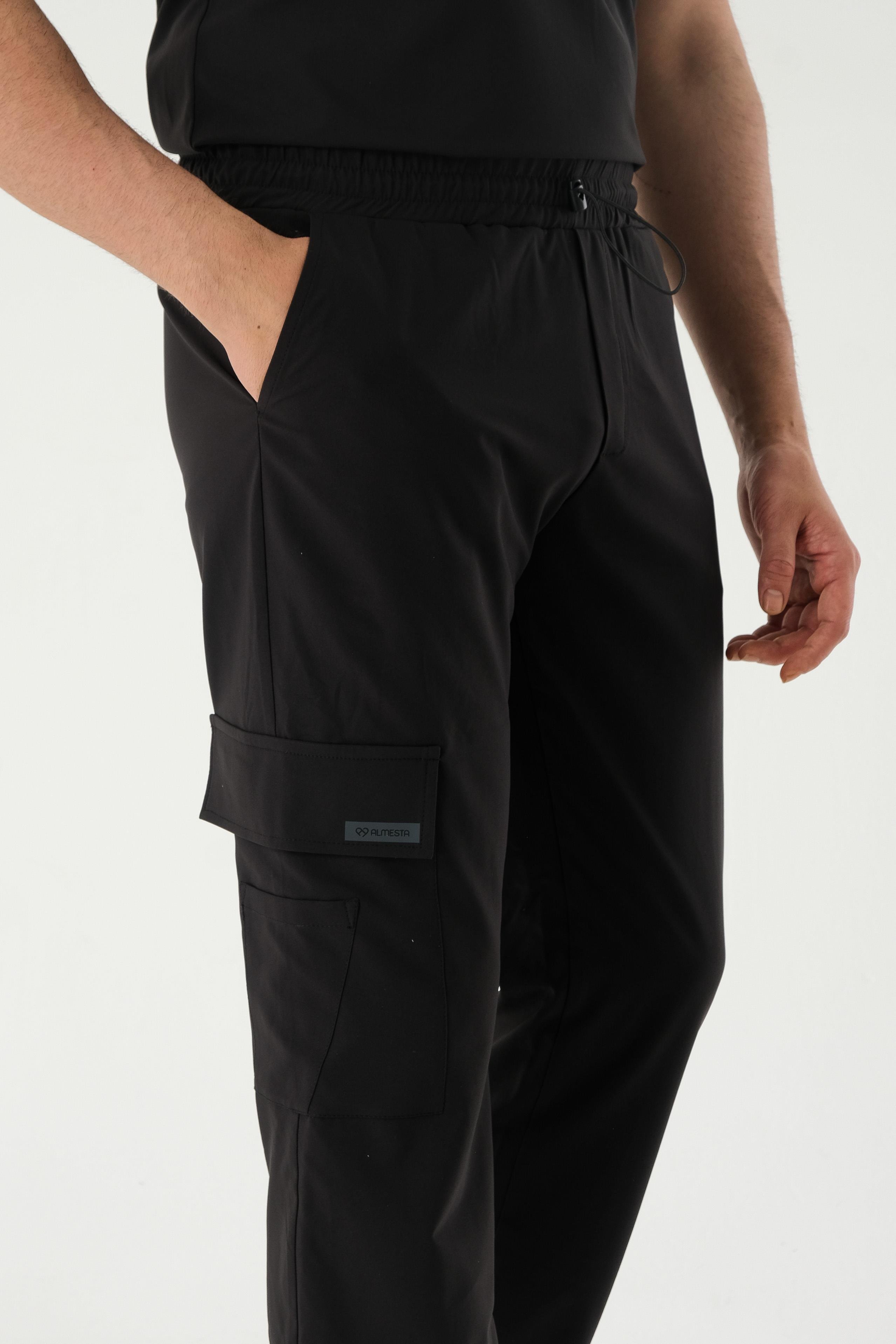 LUCAS TWO Cerrahi Pantolon - Siyah