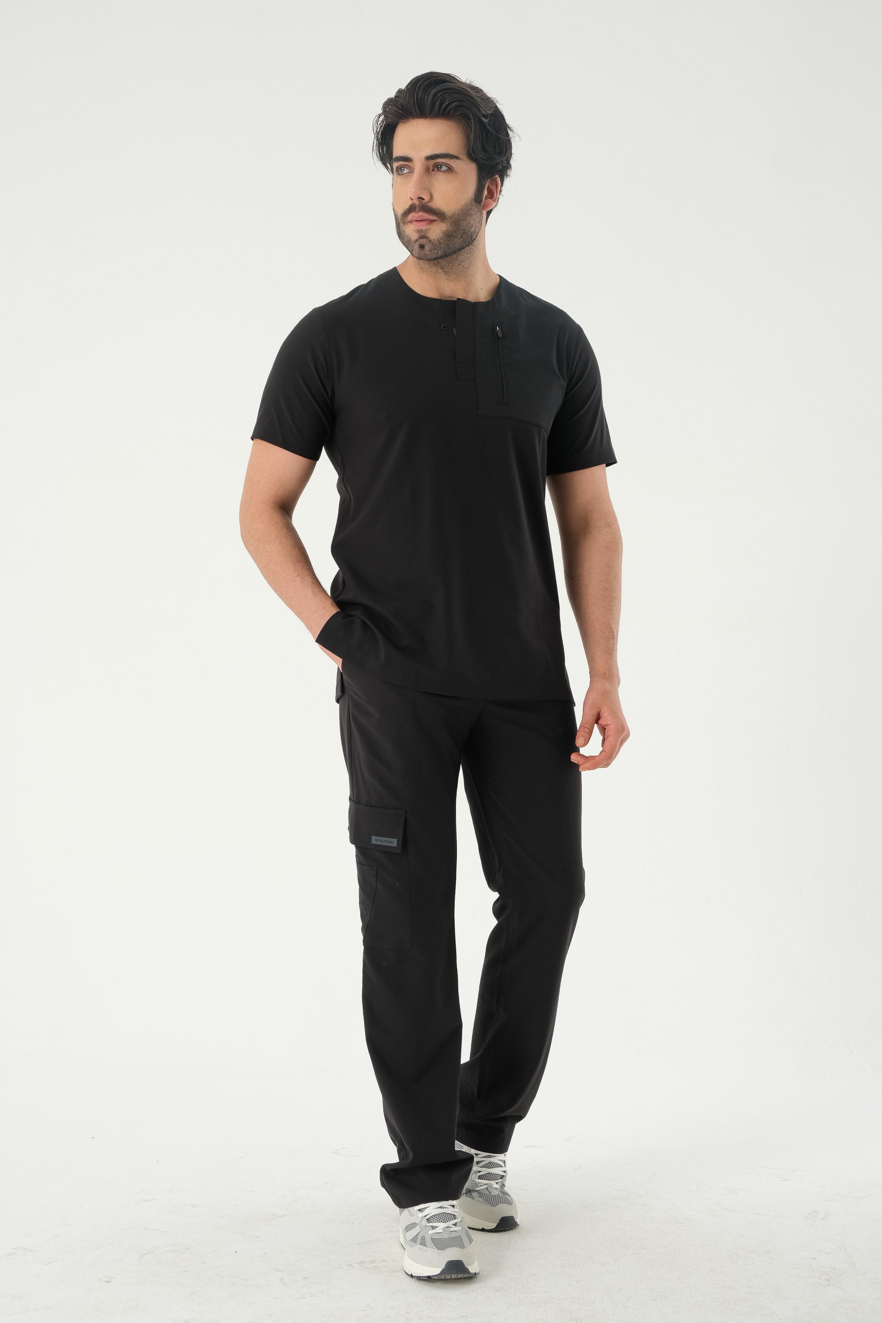 LUCAS TWO Cerrahi Pantolon - Siyah