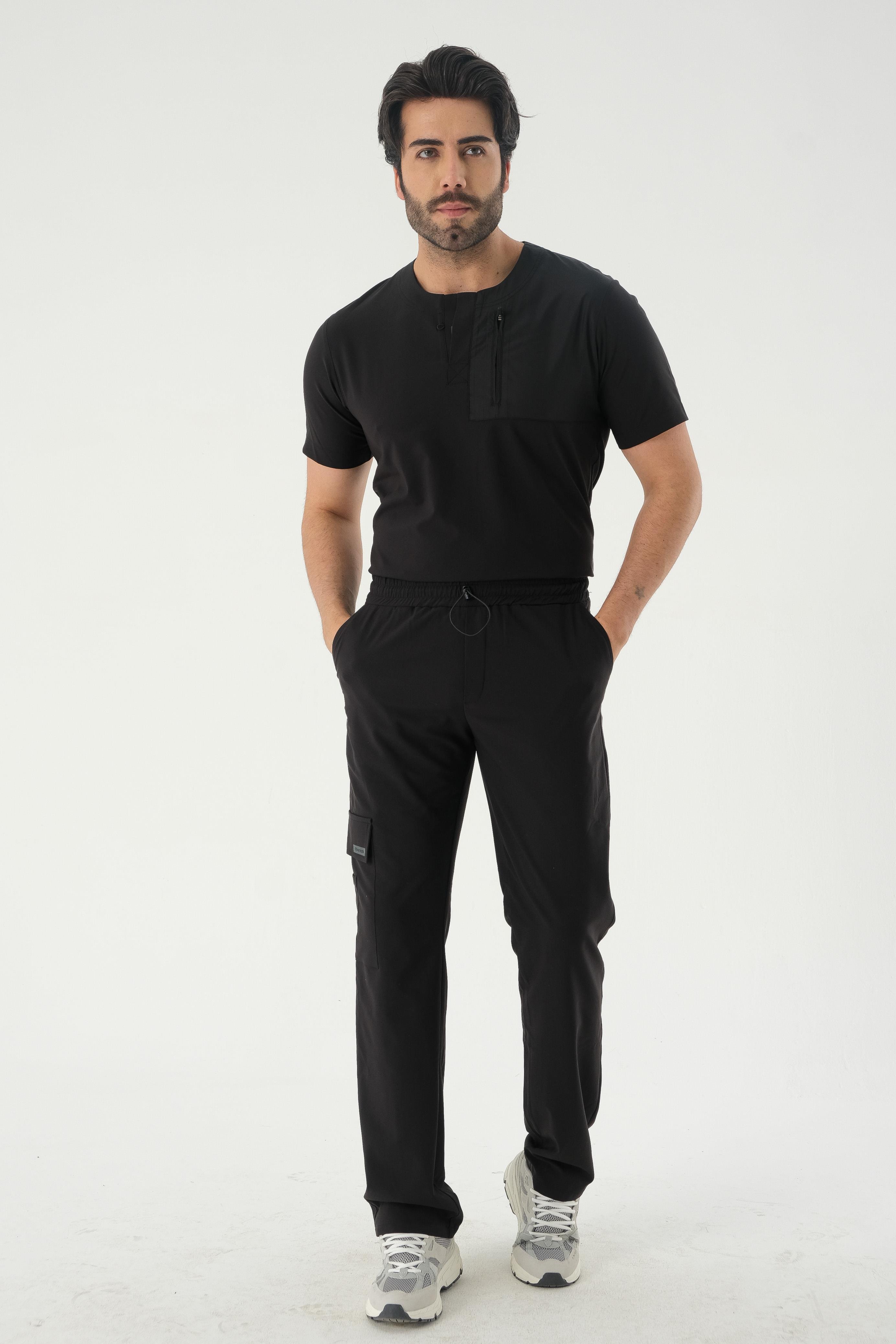 LUCAS TWO Cerrahi Pantolon - Siyah