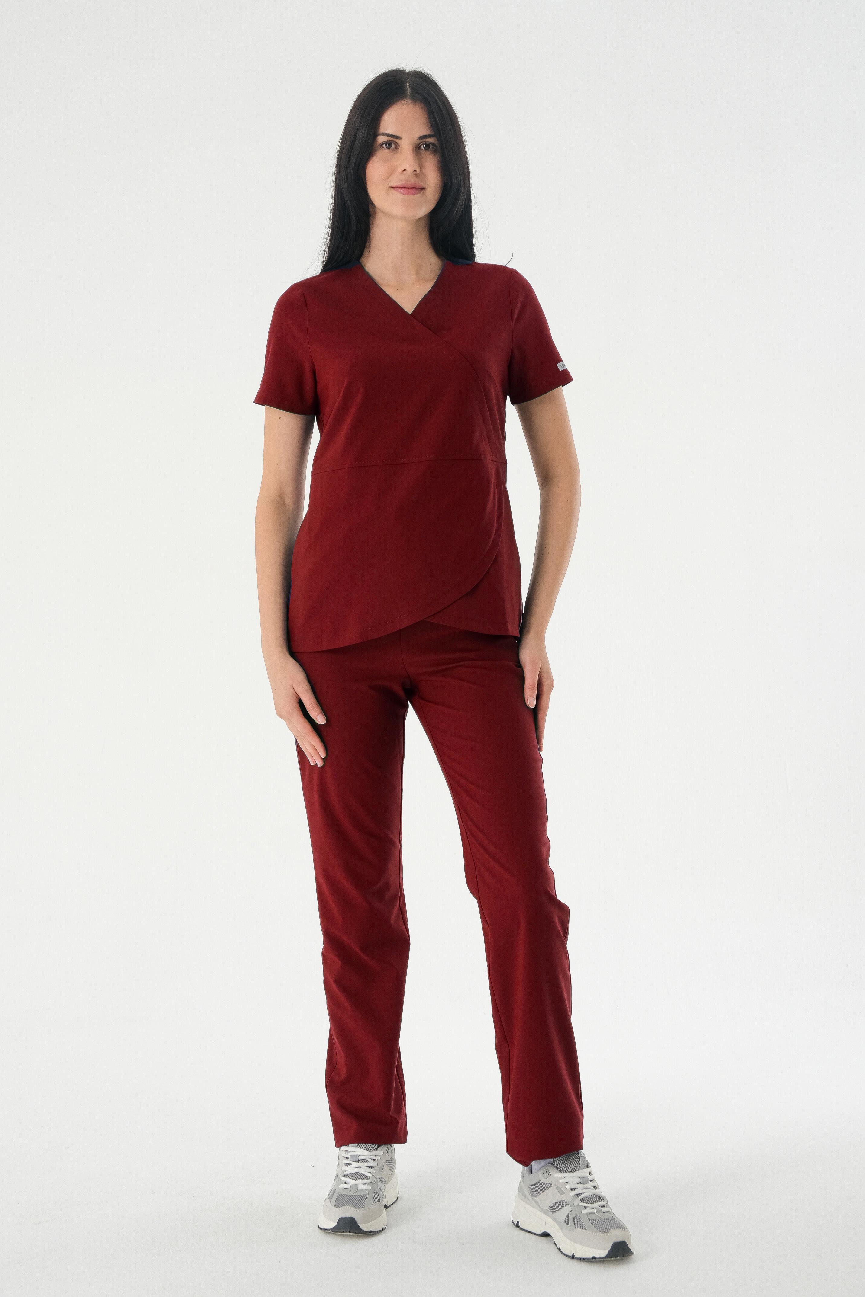 MOON 912 Cerrahi Pantolon - Bordo