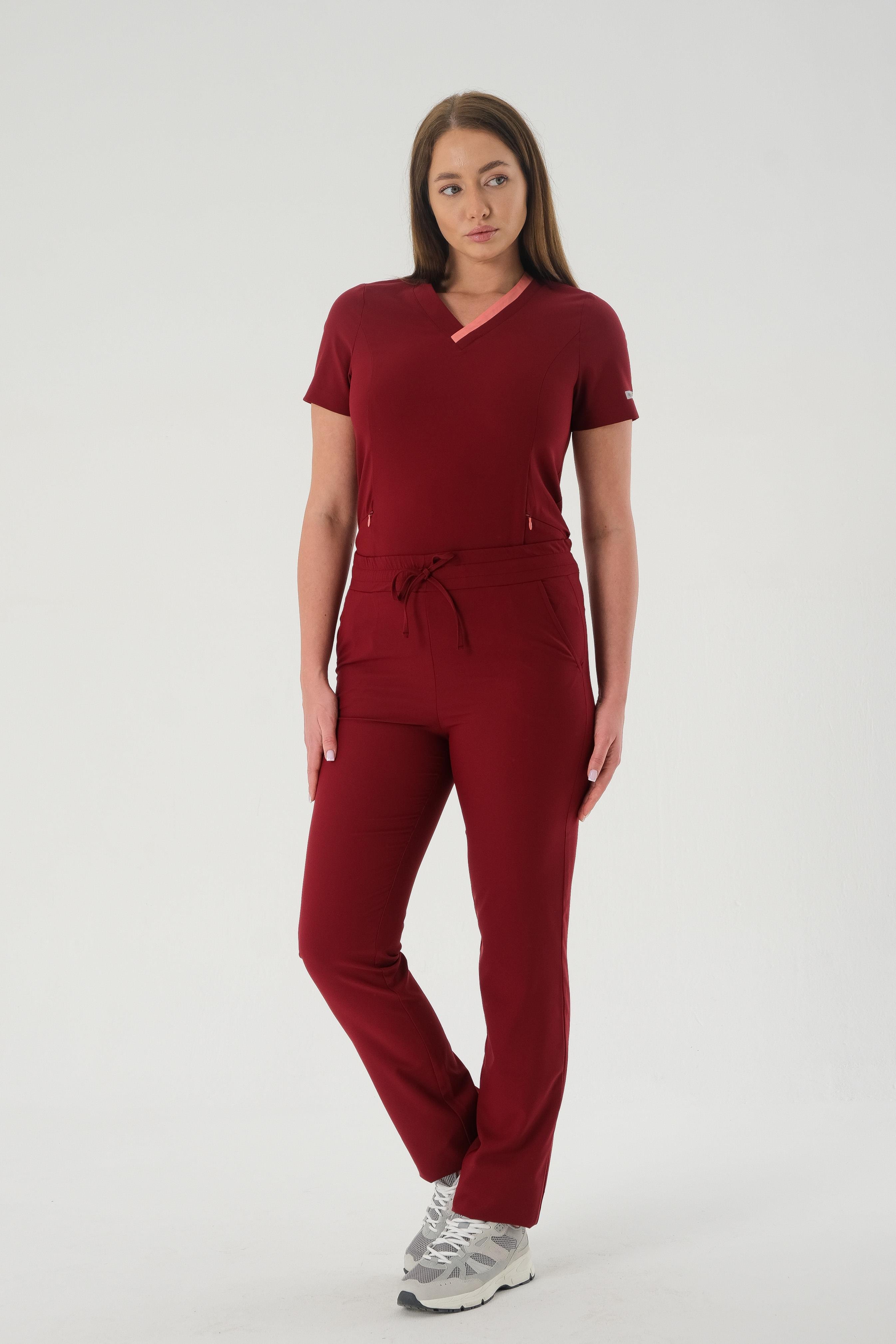 NICOLA MED-MOON 912 Kadın Cerrahi Takım - Bordo